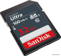 Карта памяти SanDisk Ultra 32GB SDHC Memory Card 100MB/s SDSDUNR-032G-GN3IN