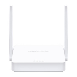 Маршрутизатор MERCUSYS MW302R 300Mbps Wi-Fi router, 1 10/100Mbps WAN and 2 10/100Mbps LAN , 2 external 5dBi antennas MW302R