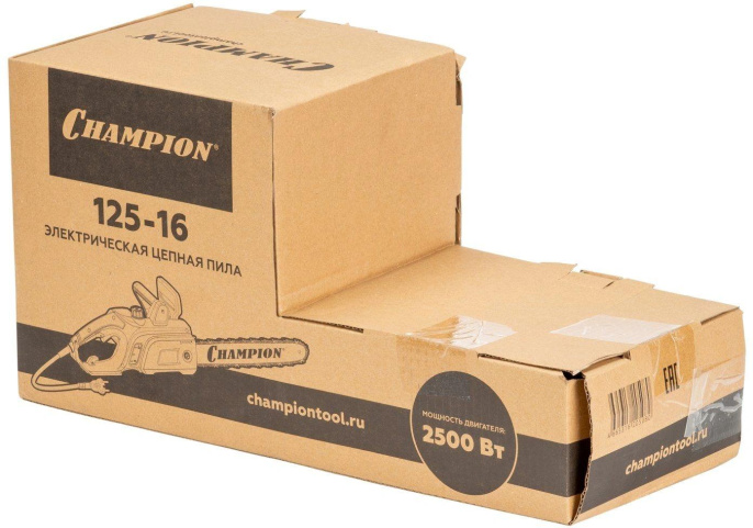 Цепная пила Champion 125-16 от сети 2500Вт дл.шины:16" 40cm