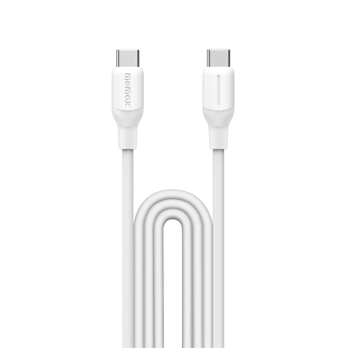 Кабель Momax 1-Link DC23W USB-C-USB-C 60W 1.2м Белый