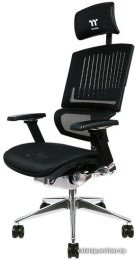Офисное кресло Thermaltake Cyberchair E500 Black GGC-EG5-BBLFDM-01 для руководителя, механизм мультиблок, максимальная нагрузка 150 кг
