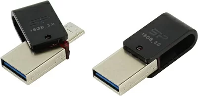 Накопитель Silicon Power Mobile X31 SP016GBUF3X31V1K USB3.0/USB micro-B OTG Flash Drive 16Gb (RTL)