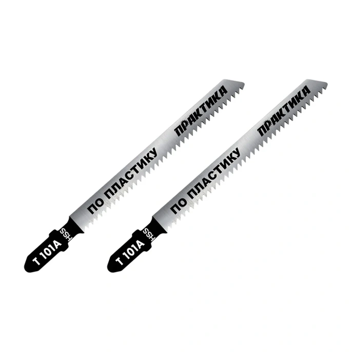Пилка по пластику 2 шт; T101A для лобзиков ПРАКТИКА 034-410