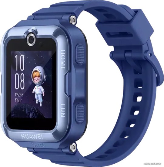 Смарт-часы Huawei Watch Kids 4 Pro Синий 55027638 детские часы-телефон, поддержка Android/iOS, экран AMOLED 1.42" 320x360, сенсорный , время работы: 2 суток, корпус: пластик, браслет: силикон