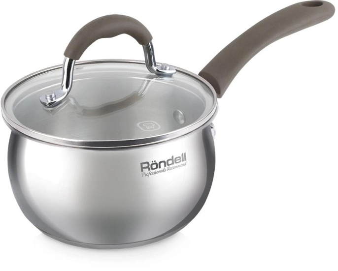 Ковш Rondell Konzept RDS-1228, 1.1л, с крышкой, стальной