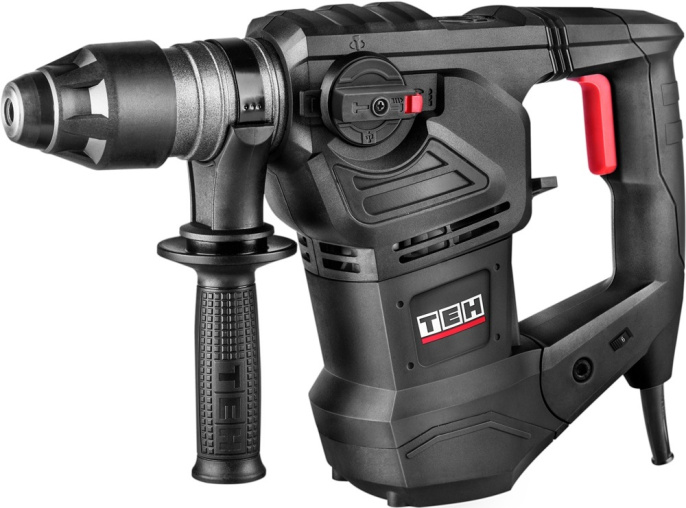 Перфоратор TEH TH3618V (мощность: 1800 Вт, сила удара: 7 Дж, мах диаметр сверления: бетон 36 мм, 3 режима работы, регулировка оборотов, поставляется в кейсе)