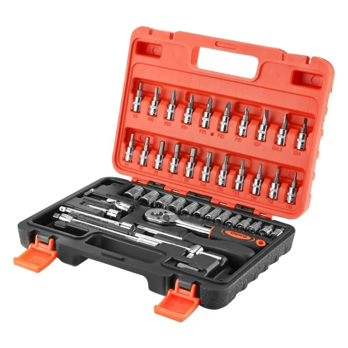 Набор инструментов Deko DKMT46 46 предметов (жесткий кейс)