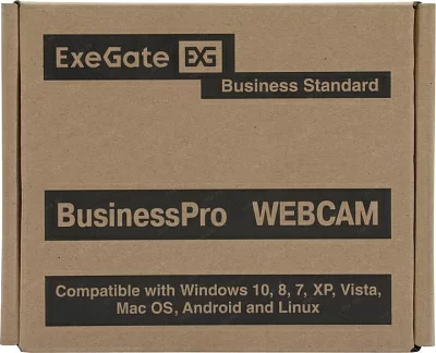 Видеокамера ExeGate BusinessPro C922 HD EX287378RUS (USB2.0 1280x720 микрофон трипод)