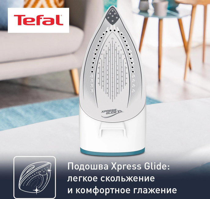 Парогенератор TEFAL SV6115E0,  бирюзовый / белый