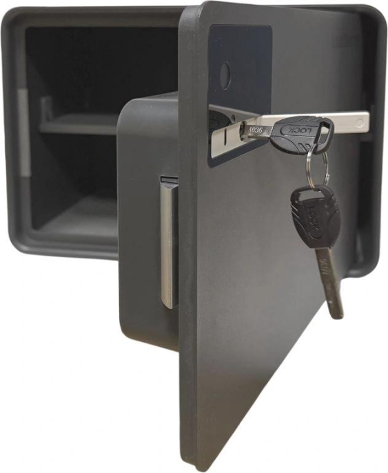 Сейф мебельный LockSworth VS4529-BK взломостойкий встраиваемый 250x360x250мм электронный/ключевой/биометрический