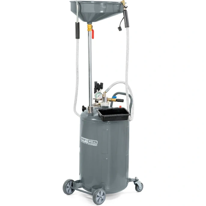 Установка для слива и откачки масла/антифриза KraftWell с подъемной ванной, 90 л KRW1832.80L