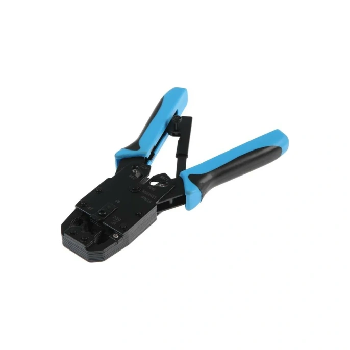 Кримпер для обжима клемм ТУНДРА RJ-45 8P, RJ-12 6P, RJ-10 4P, вертикальный обжим 4476071