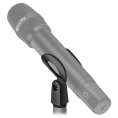 Микрофон Sven MK-740 SV-022532 беспроводной, динамический, ручной, кардиоидная направленность, 100-12000 Гц, 60 дБ, разъем подключения: 6.3 мм, радиус действия: до 25 м, время работы до 12 часов, аккумулятор микрофона: Li-Ion 180mAh, аккумулятор ресиве