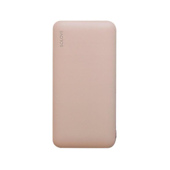 Внешний аккумулятор (Power Bank) SOLOVE 001M+,  10000мAч,  розовый [001m+ pink rus]