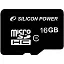 Micro SecureDigital 16Gb Silicon Power SP016GBSTH010V10 {MicroSDHC Class 10}