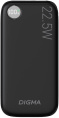 Внешний аккумулятор (Power Bank) Digma DGPF10B,  10000мAч,  черный [dgpf10b22pbk]
