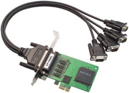 Плата MOXA CP-104EL-A-DB9M 4-port RS-232, PCI Express