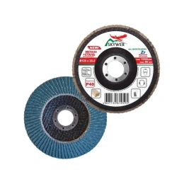 Круг лепестковый торцевой Цирконий 125х22.2 мм, P40, 10 шт SKYWER SK-KLTZ125P40