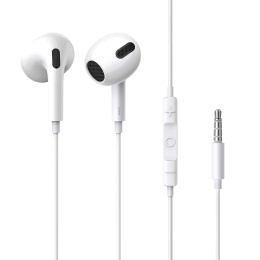 Наушники Baseus NGCR020002 Encok 3.5mm lateral in-ear Wired Earphone H17 White (с микрофоном, вставные, портативные, 20-20000 Гц, кабель 1.1 м)