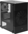 Корпус mATX Aerocool Atomic Lite-G-BK-v2, Mini-Tower, без БП,  черный [accs-pv33123.11]