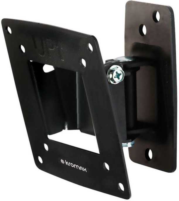 Кронштейн для телевизора Kromax OPTIMA-102, 10-28", настенный, поворот и наклон,  черный [28002]