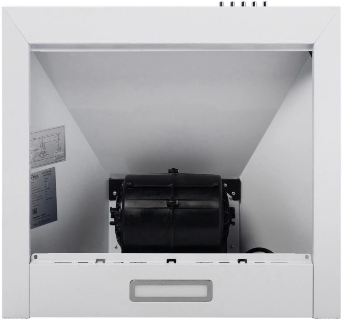 Вытяжка каминная Oasis KB-50W белый управление: кнопочное 1 мотор