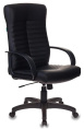 Кресло руководителя Бюрократ KB-10LITE, на колесиках, эко.кожа, черный [kb-10lite/black]