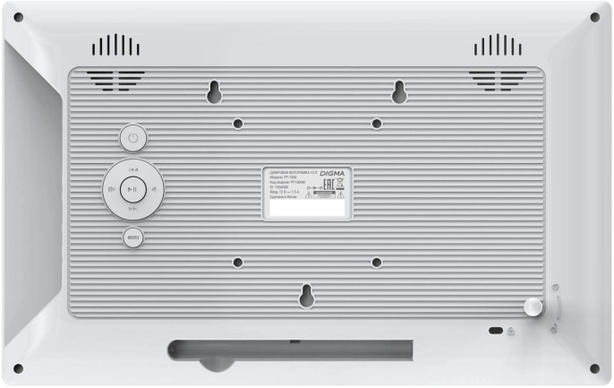 Цифровая фоторамка Digma PF-1300 IPS,  13.3", белый [pf1300w]