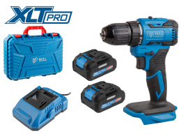 Аккум. дрель-шуруповерт BULL SR 1804 в чем. XLTpro БЕСЩЕТ., Импульс., 18 В, 45 Н*м, 2х2 А*ч, з/у 2 А 1329421
