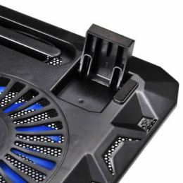 Подставка для ноутбука Buro BU-LCP156-B214, 15.6", 358х270х21 мм, 1хUSB, вентиляторы 2 х 140 мм, 597г, черный