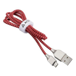 Кабели USB ACD USB кабель ACD-Titan MicroUSB ; USB-A Нейлон, 1м, красно-черный ACD-U927-M1R
