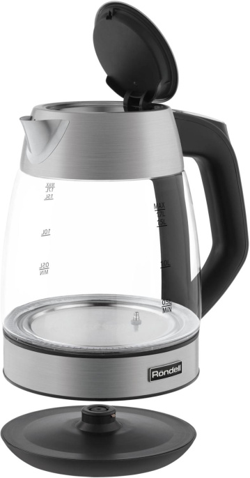 Чайник электрический Rondell RDE-1004, 1.7л, стекло/металл