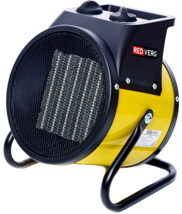 Электрическая тепловая пушка REDVERG RD-EHC3,  3кВт, желтый