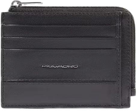 Чехол для кредитных карт Piquadro Philip PP4822W136R/N, кожа натуральная, черный