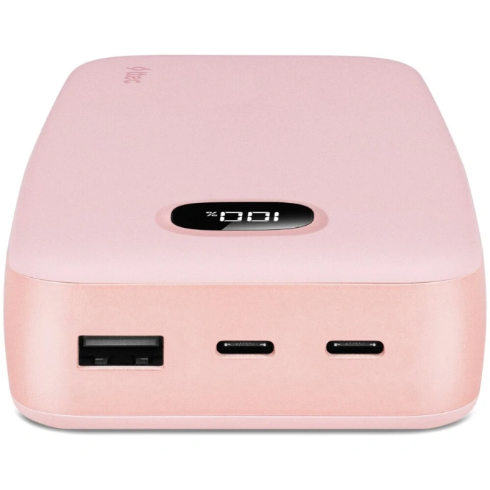 Внешний аккумулятор TTEC ChargeUp Pro LCD 10.000mAh PD 20W Powerbank - Pink 2BB209TP