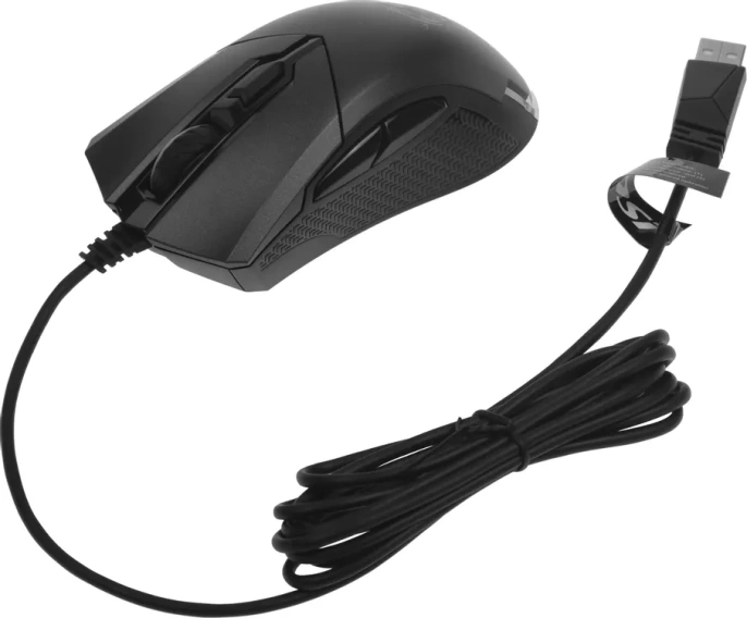 Мышь проводная MSI Clutch GM50, игровая, оптическая, USB, 7200dpi, черный [s12-0401770-pa3]
