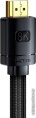 Кабель Baseus CAKGQ-J01 High Definition Series Adapter Cable 8K HDMI 2.1 to 8K HDMI 8K 2.1 1m; 48 Гбит/с; поддрежка: 3D Video, 8K@60Hz, 4K@120Hz, 2K@144Hz, Static HDR, Dynamic HDR, VRR, QMS, ALLM, eARC; Black
