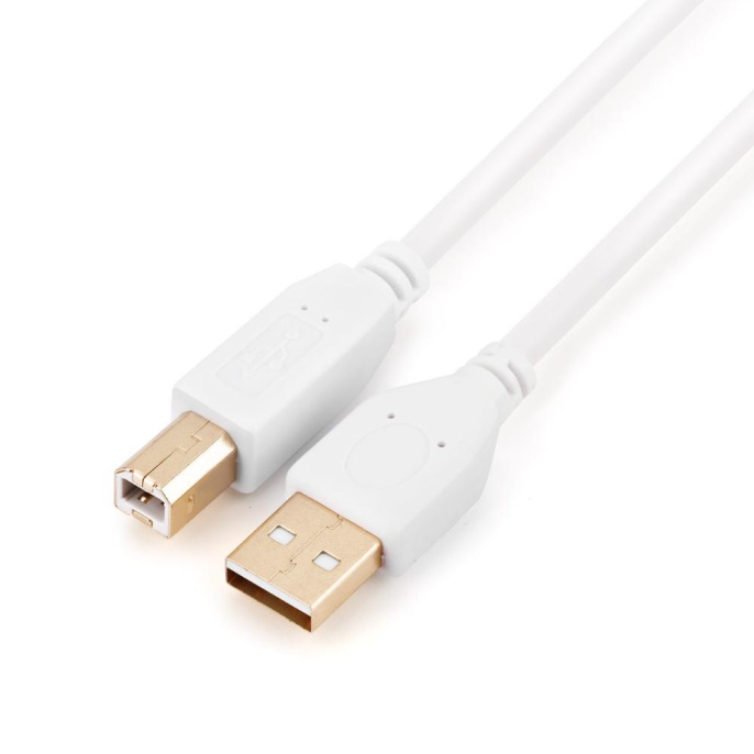 Кабель USB A M /USB B M 1.8M 00-00028931 WHITE GOPOWER