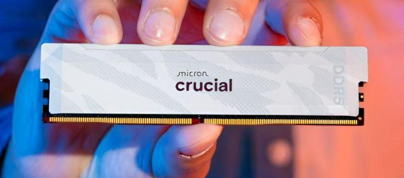 Crucial представила свою самую быструю игровую память DDR5