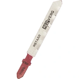 Пилка для лобзика по стали T118G чистый рез, HSS 2 шт. REDVERG 6623546