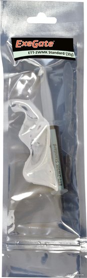 Термопаста ExeGate ETТ-2WMK Standard (1,63 Вт/(м•К), 30г, шприц с лопаткой) EX282353RUS