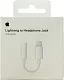 Переходник Apple MMX62ZM/A Jack 3.5 (f)-Lightning (m) белый