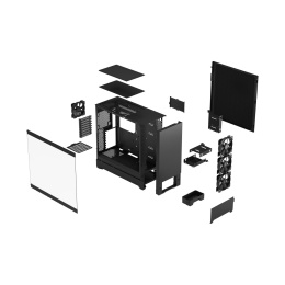 Корпус ПК Case Fractal Design Pop XL Silent, Full-Tower, 4x120mm, 2xUSB-A 3.2 E-ATX, ATX, mATX, mITX Black (FD-C-POS1X-01)