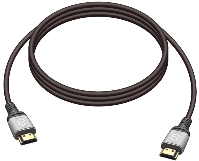 Кабель аудио-видео Digma D-HDMI-V2.0-2M,  HDMI (m) -  HDMI (m),  ver 2.0,  2м, GOLD,  черный