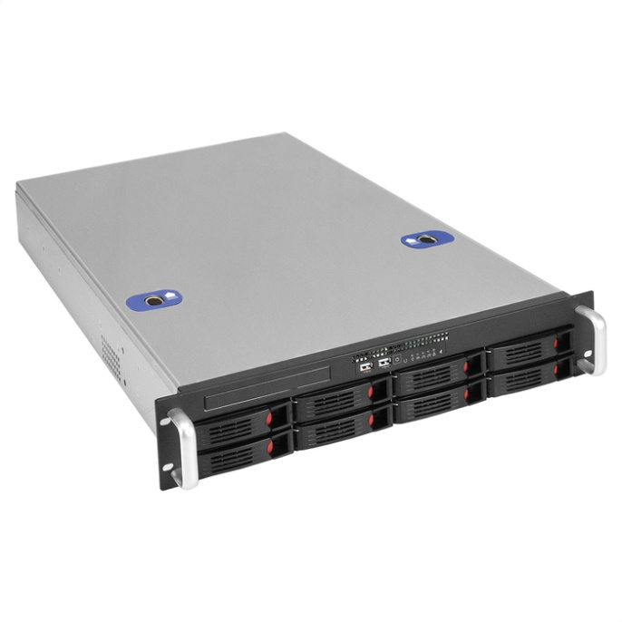 Серверная платформа ExeGate Pro 2U660-HS08 RM 19", высота 2U, глубина 660, Redundant БП 2x550W, 8xHotSwap, USB EX294561RUS