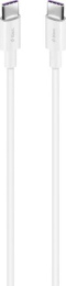 Кабель TTEC Type-C - Type-C 65W Fast Charge Cable. Длина: 30см. Цвет: белый
