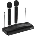 RITMIX RWM-210 {2 микрофона: 87.5 МГц - 92 МГц; раб. частоты: 100 Гц - 10 000 Гц;Чувств.: -30 дБ +/-3 дБ; пит. системы: AC 220 в / 500 мА}