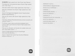 Фен Xiaomi BHR9114EU 1600Вт белый