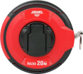 Рулетка строительная Amo R630 дл.полотна 20м изм.шкала в см зацеп простой красный/черный 851605