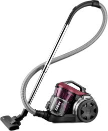 Пылесос BBK BV1502, 1600Вт, черный/вишневый